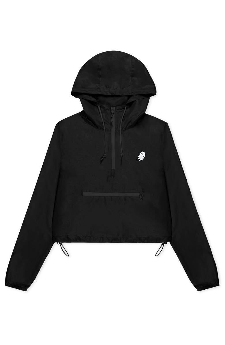 Dalix Womens Ghost Lightweight Pullover Windbreaker, Main, color, Black