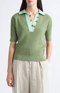 JW Anderson Cotton & Cashmere Blend Polo Sweater
