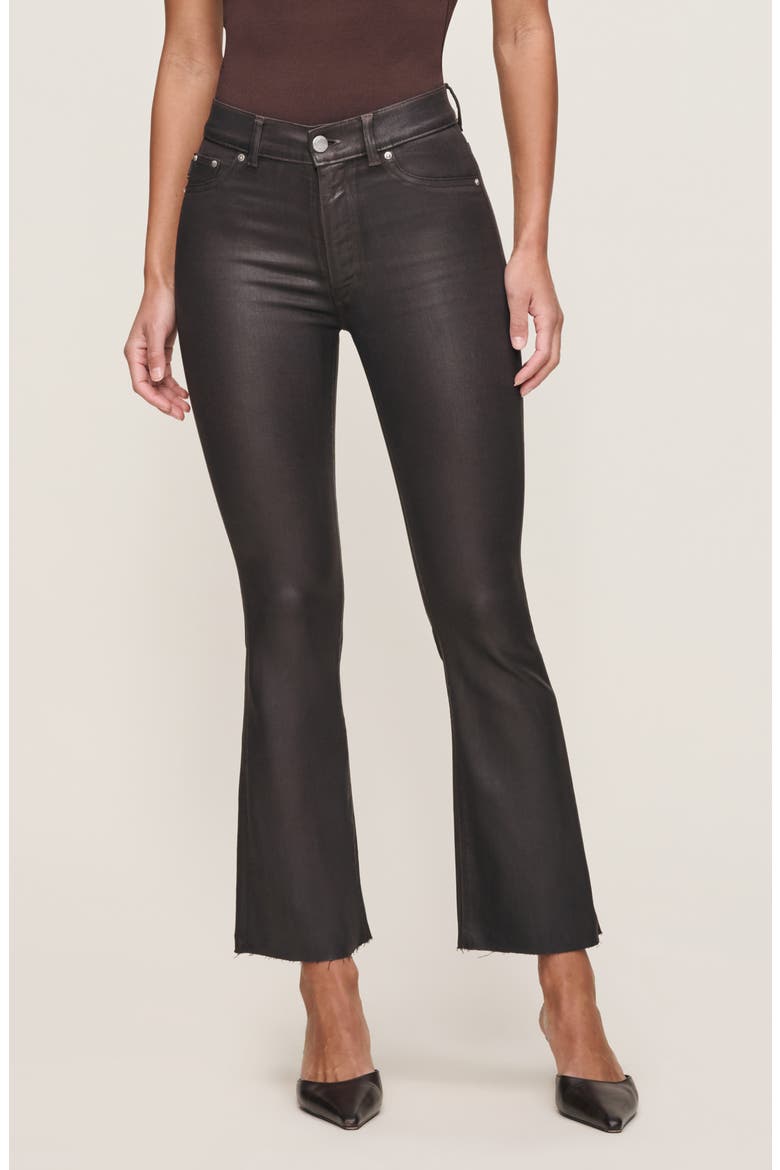 Bridget Boot Instasculpt™ Coated High Rise Crop Jeans, Main, color, CHOCOLATE COATED