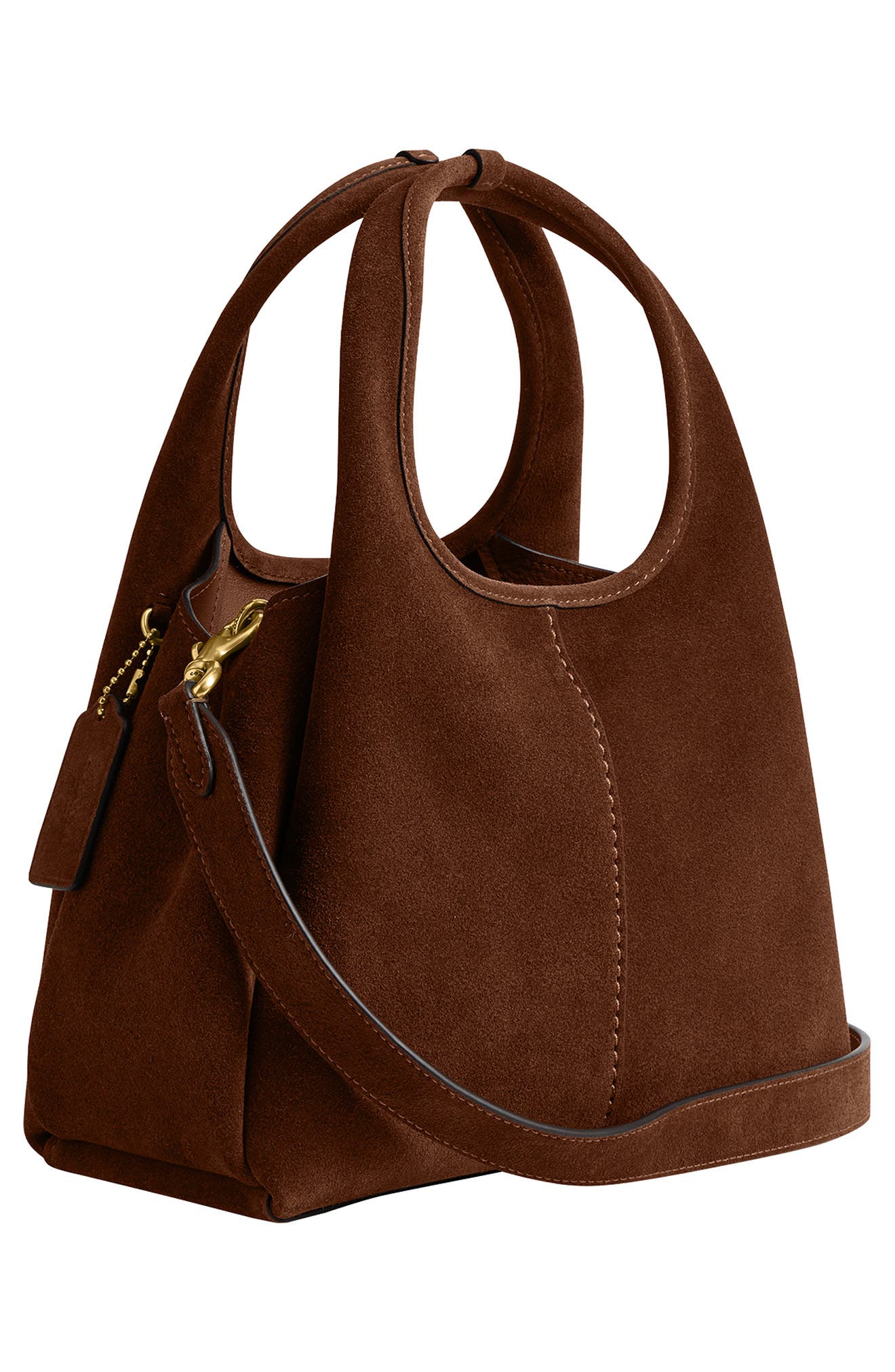 COACH Lana Suede Shoulder Bag, Alternate, color, 