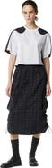 MCM Laurel Cropped T-Shirt in Organic Cotton and Monogram ECONYL