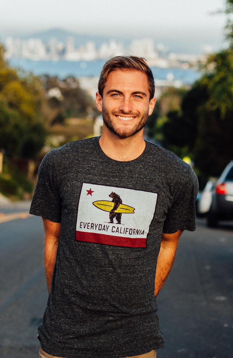 Everyday California El Classico Tee, Alternate, color, Charcoal