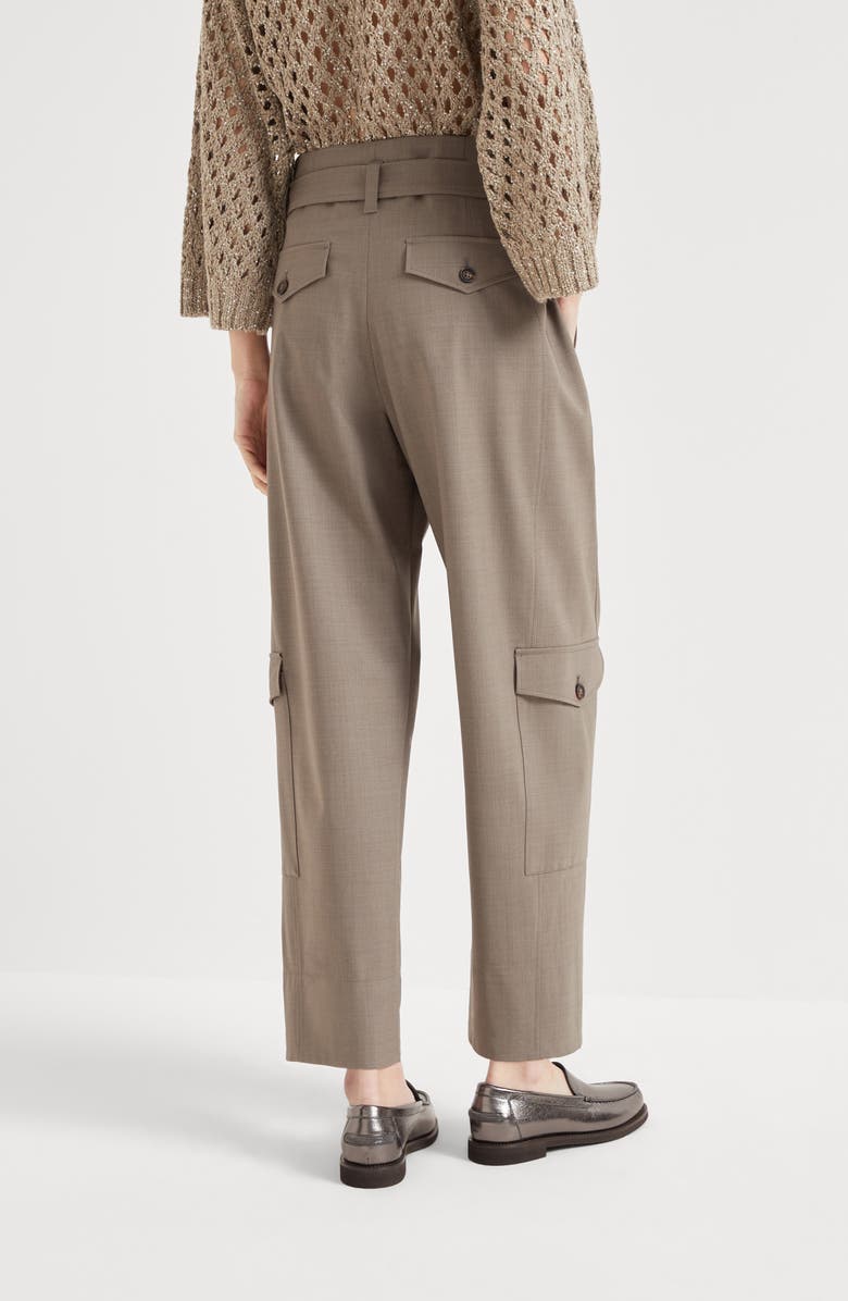 Brunello Cucinelli Utility trousers, Alternate, color, Mud