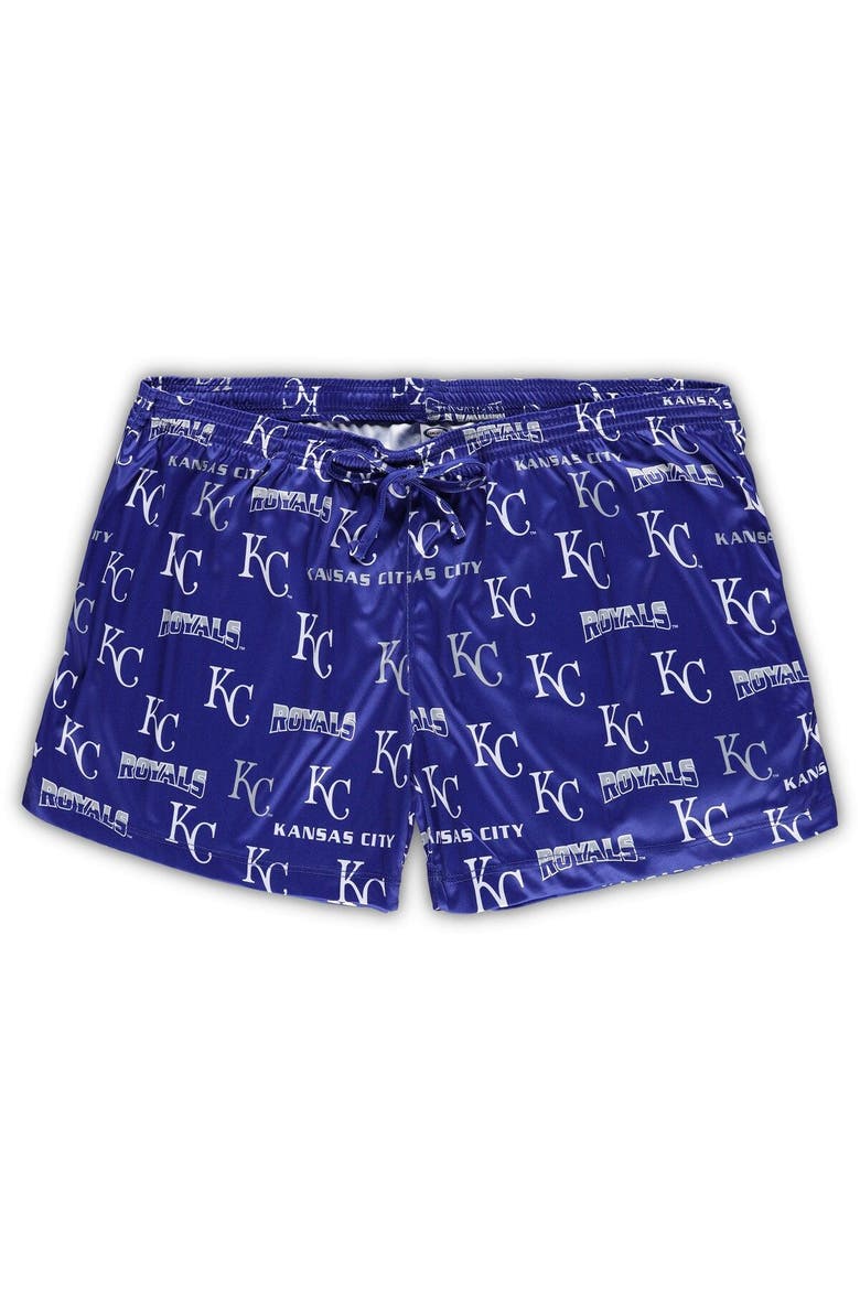 Women's Concepts Sport White/Royal Kansas City Royals Plus Size Tank Top & Shorts Sleep Set, Alternate, color, White