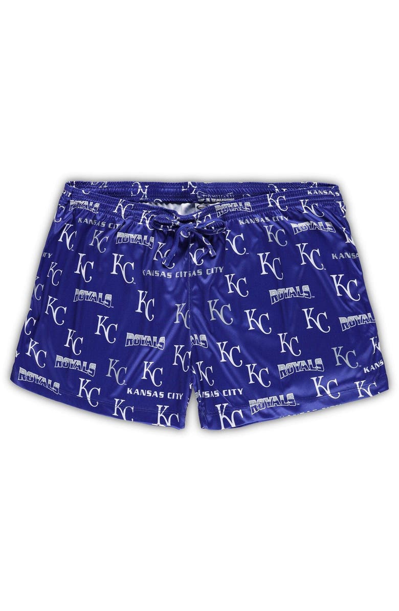 CONCEPTS SPORT Women's Concepts Sport White/Royal Kansas City Royals Plus Size Tank Top & Shorts Sleep Set, Alternate, color, White