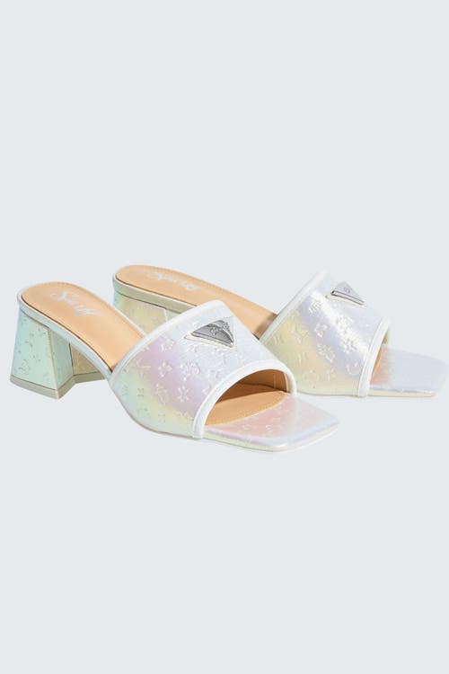 Sparkl Monogram Heel In White
