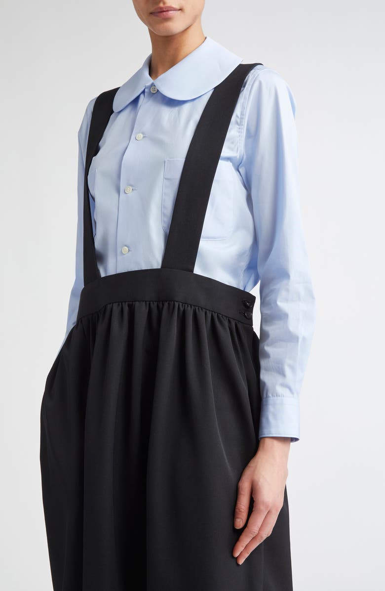 Comme des Garçons Girl Wool Gabardine Pinafore Dress, Alternate, color,