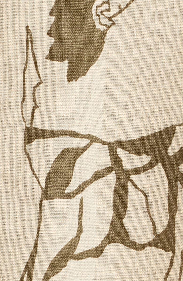 OAS Poplan Linen Camp Shirt, Alternate, color, Beige