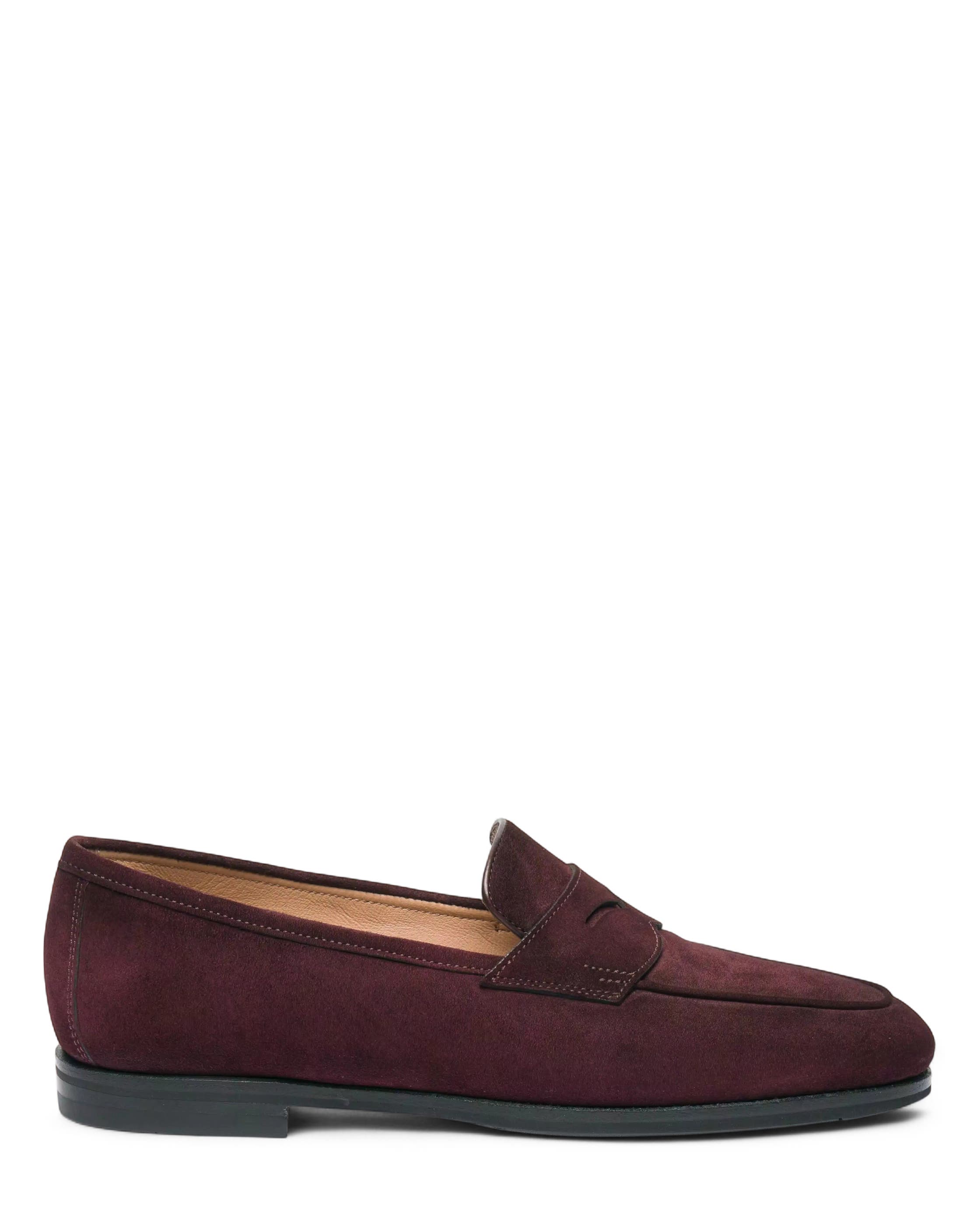 Santoni Suede Carla Loafer, Main, color, 