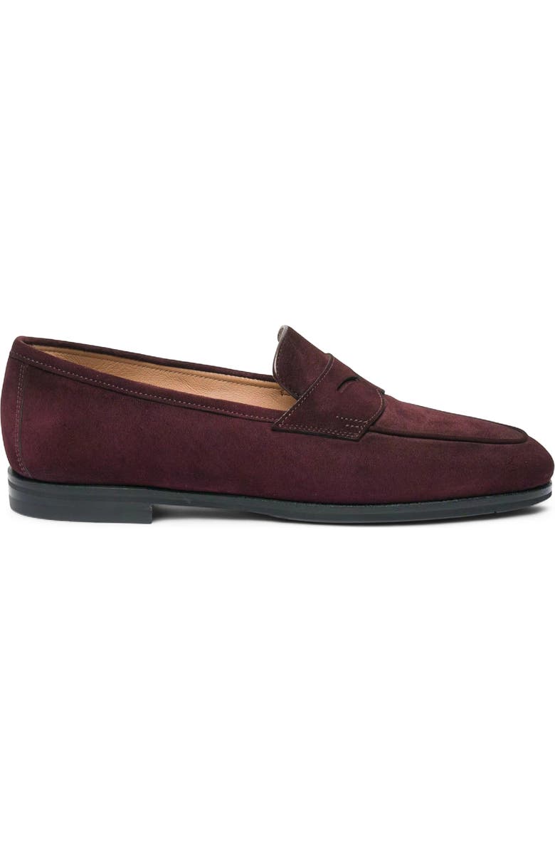 Santoni Suede Carla Loafer, Main, color,