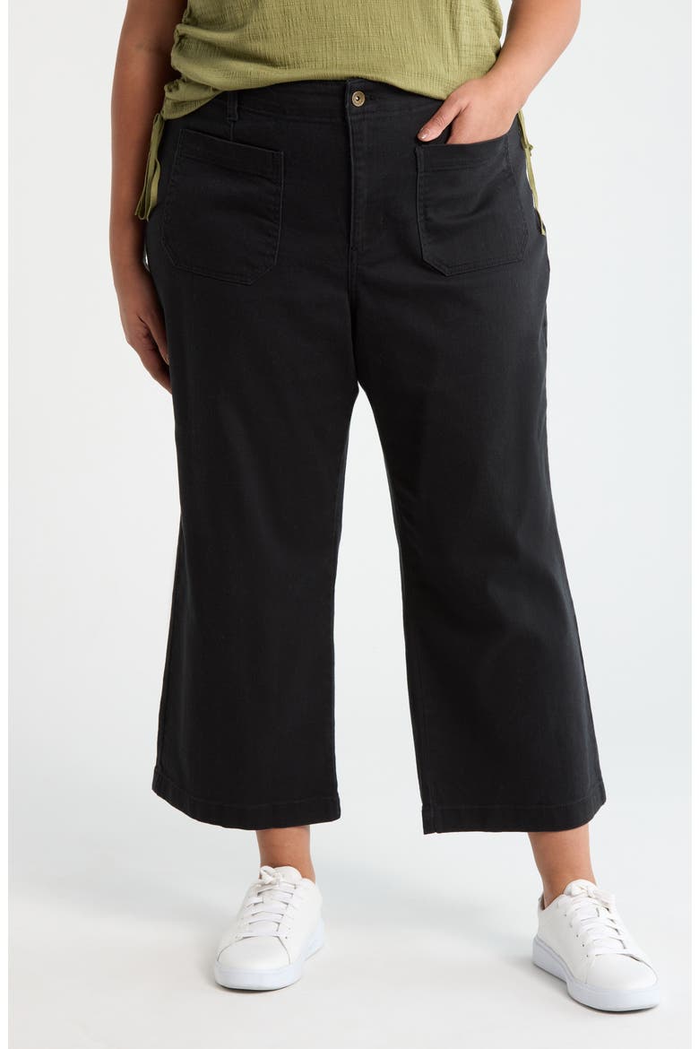 Supernova Crop Pants, Main, color, BLACK