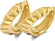 DRIES CRIEL Pyramide Huggie Hoop Earrings