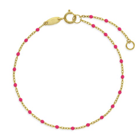 14k Enamel Satellite Girls Bracelet