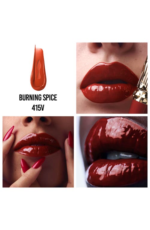 Christian Louboutin Rouge Stiletto Vinyl Gloss In Burning Spice