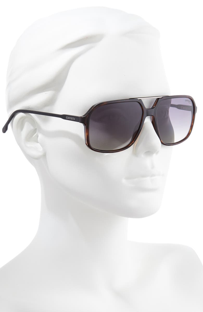 Carrera Eyewear 59mm Gradient Aviator Sunglasses, Alternate, color, 
