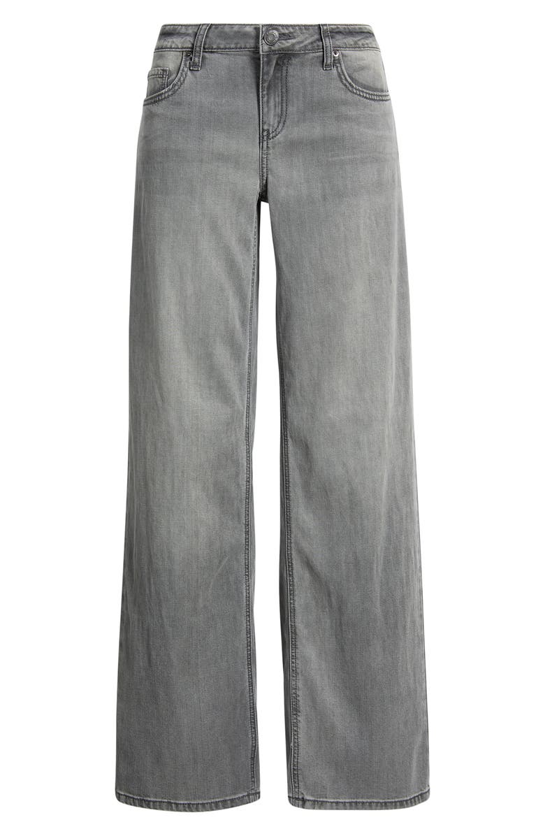 YMI Britney Low Rise Wide Leg Jeans, Main, color, Grey