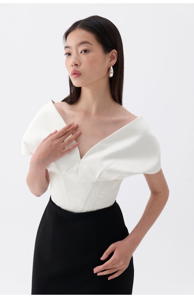 Nocturne Maxi Dress with Corset Design, Alternate, color,