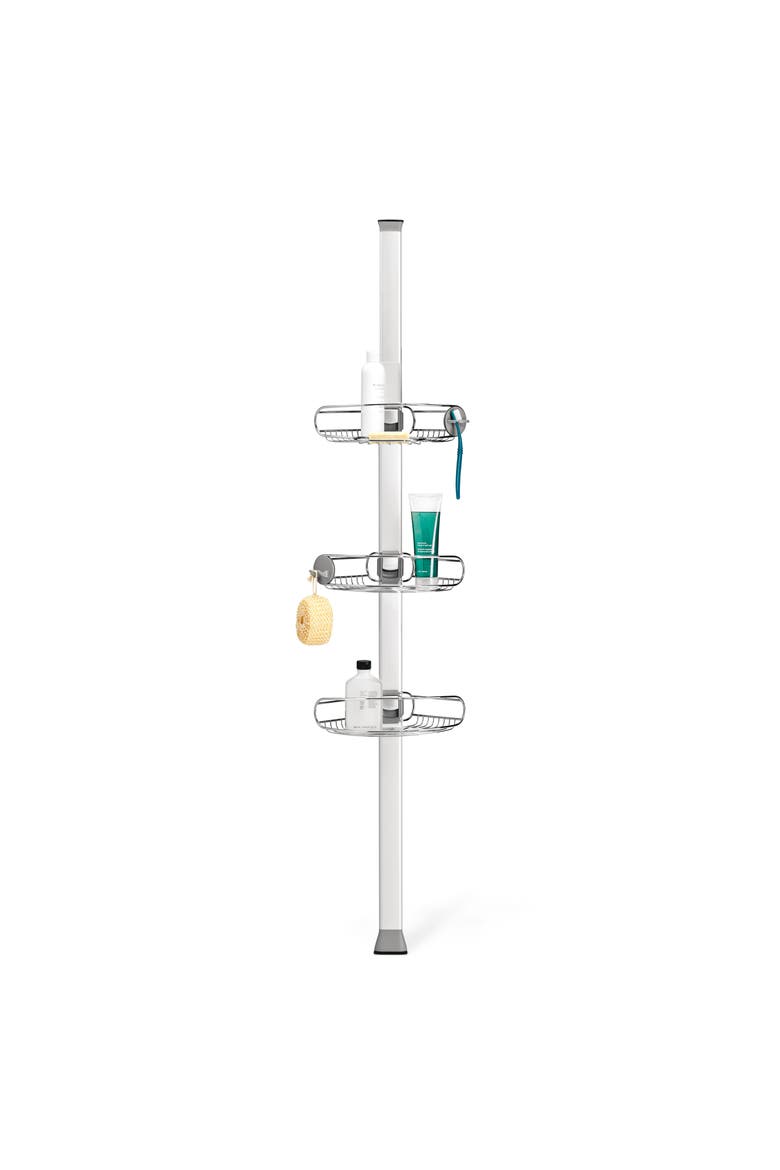 tension caddy, extends 5 ft. to 8 ft., Main, color, Grey