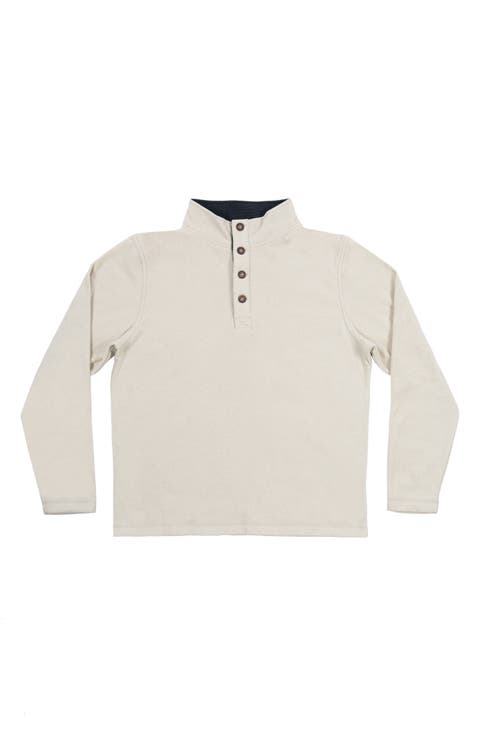 Jacquard Henley Sweatshirt