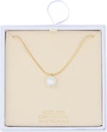 NORDSTROM RACK Faux Pearl Pendant Necklace