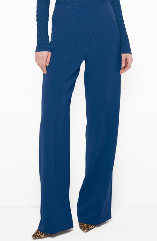As By Df Finn Straight-leg Twill Trousers In Navy Blue