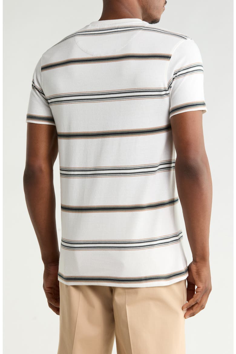 Stripe Knit T-Shirt, Alternate, color, OFF WHITE