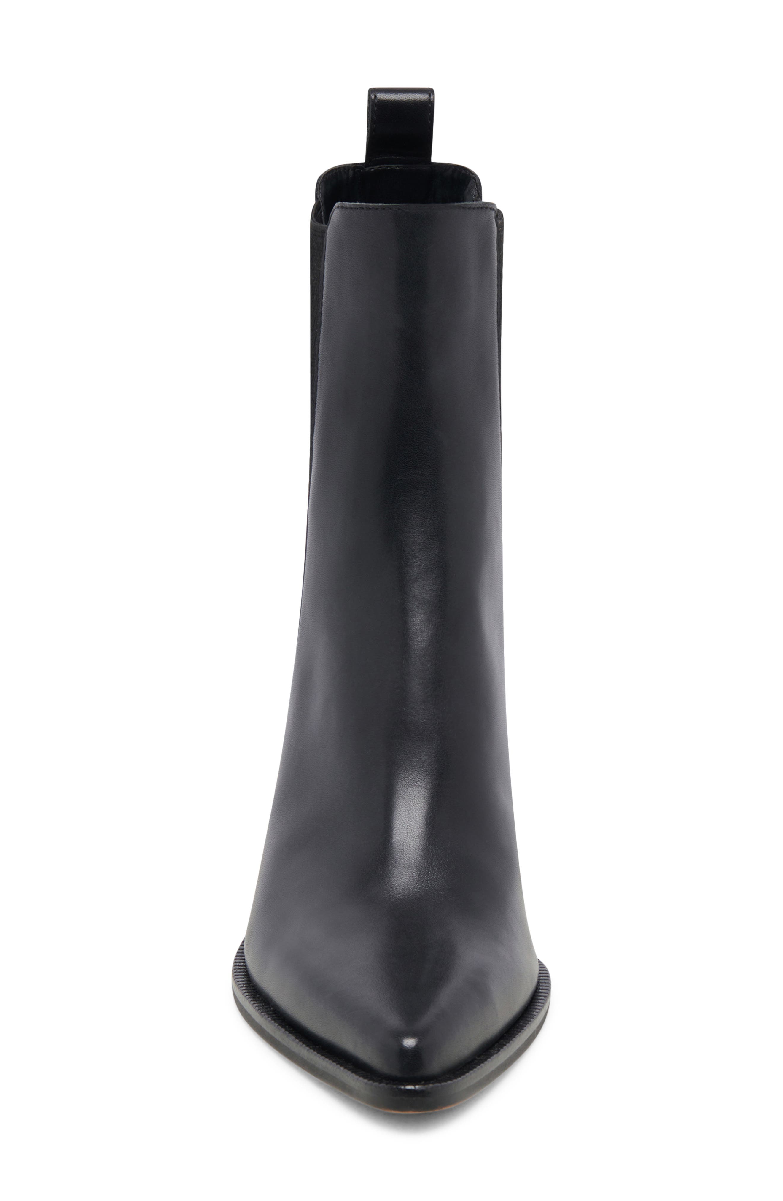 Dolce Vita Shadie Waterproof Pointed Toe Chelsea Boot, Alternate, color, Black Leather