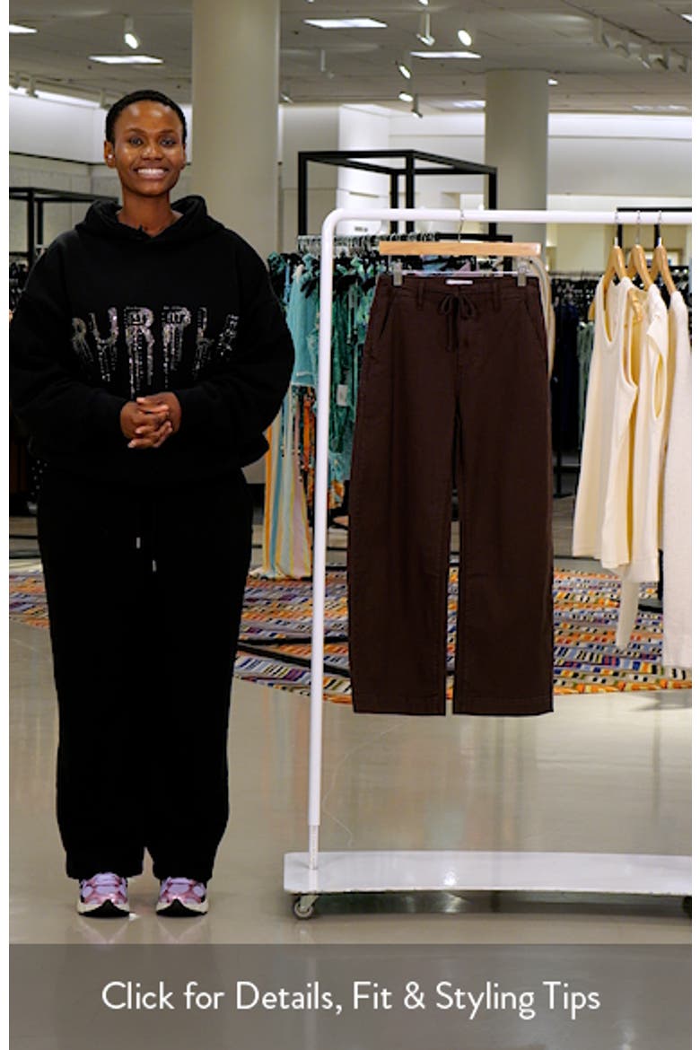 Arellia Drawstring High Waist Ankle Barrel Pants video