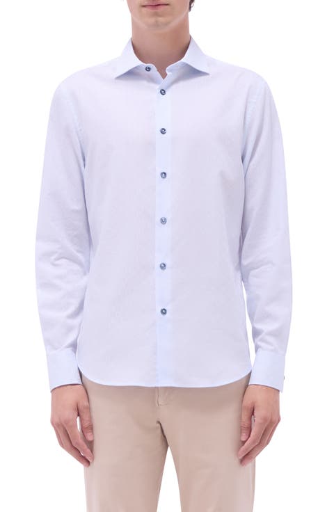 Axel Shaped Fit Button-Up Shirt