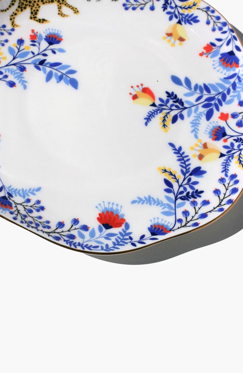 Jessie Zhao New York Amazon Rainforest Bone China Dinner Plate, Alternate, color, White