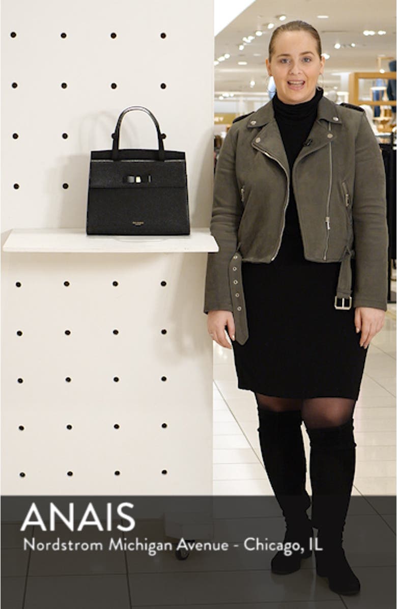 Aarilli Bow Leather Satchel, sales video thumbnail