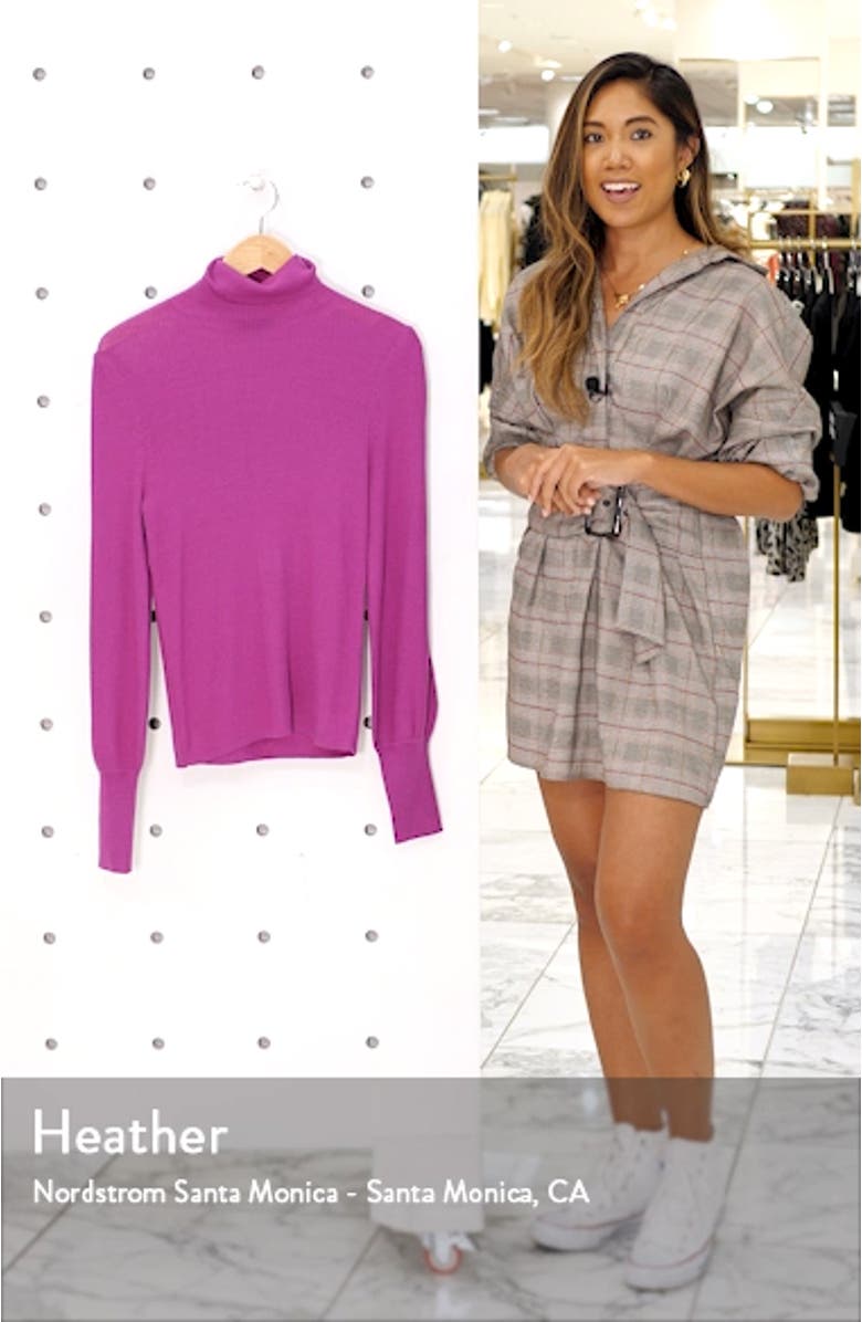 Balloon Sleeve Turtleneck Sweater, sales video thumbnail