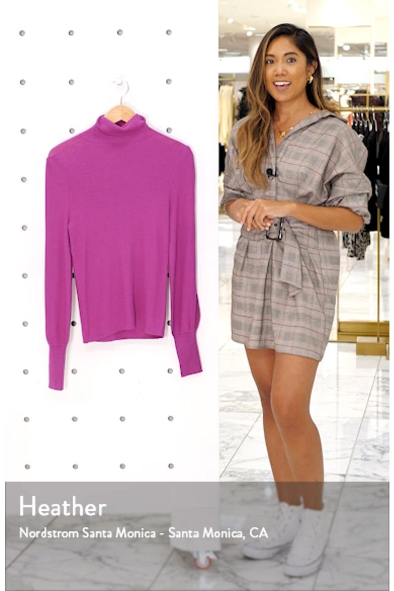 Balloon Sleeve Turtleneck Sweater video