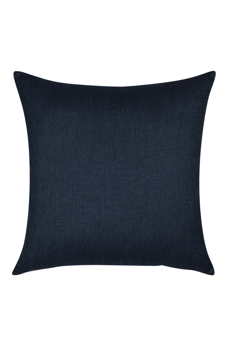 Elaine Smith Denim Days Hand Embroidered Indoor & Outdoor Woven Accent Pillow, Alternate, color, Denim