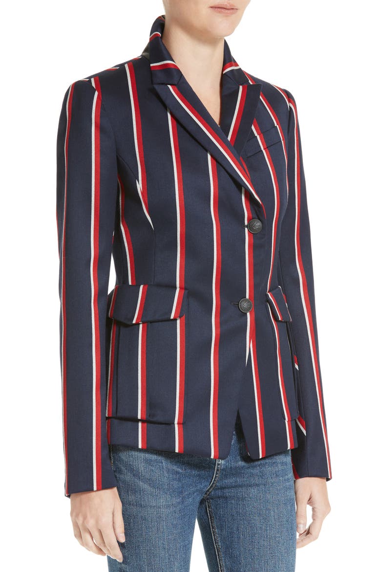 Howson Stripe Blazer, Alternate, color, NAVY MULTI