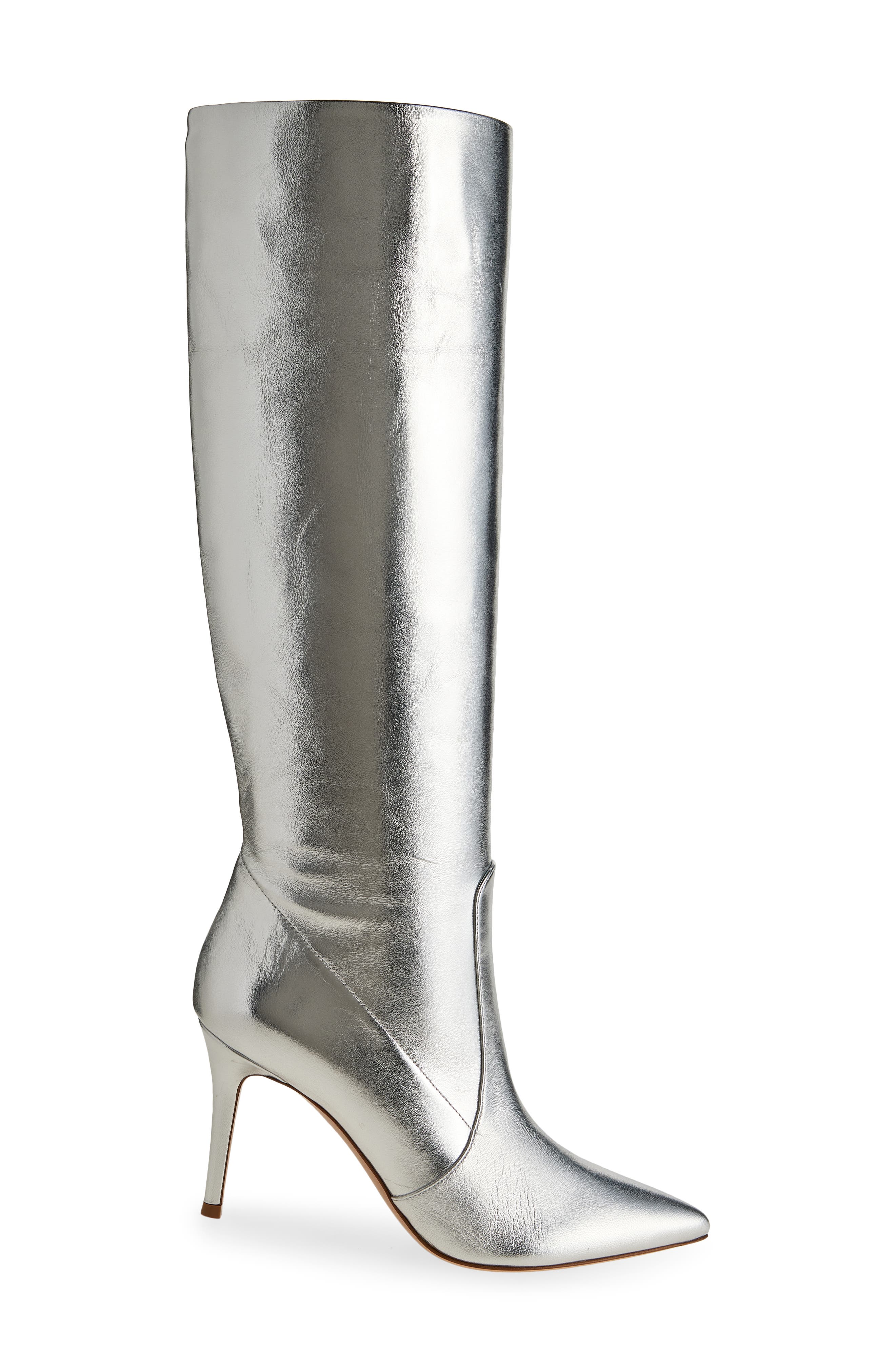 Gianvito Rossi Metallic Tall Boot, Alternate, color, 