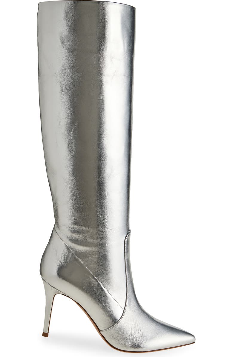 Gianvito Rossi Metallic Tall Boot, Alternate, color,
