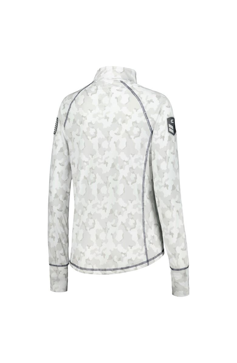 COLOSSEUM Women's Colosseum Camo Virginia Cavaliers OHT Military Appreciation Officer Arctic Lightweight Quarter-Zip Top, Alternate, color, Camo