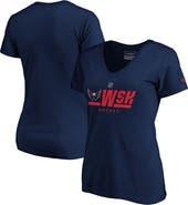FANATICS Women's Fanatics Branded Navy Washington Capitals Authentic Pro Secondary Logo V-Neck T-Shirt
