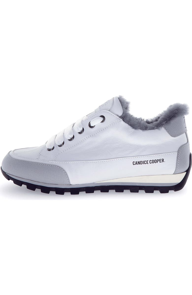 Candice Cooper Runlo Genuine Shearling Lined Waterproof Sneaker, Alternate, color, Grey White