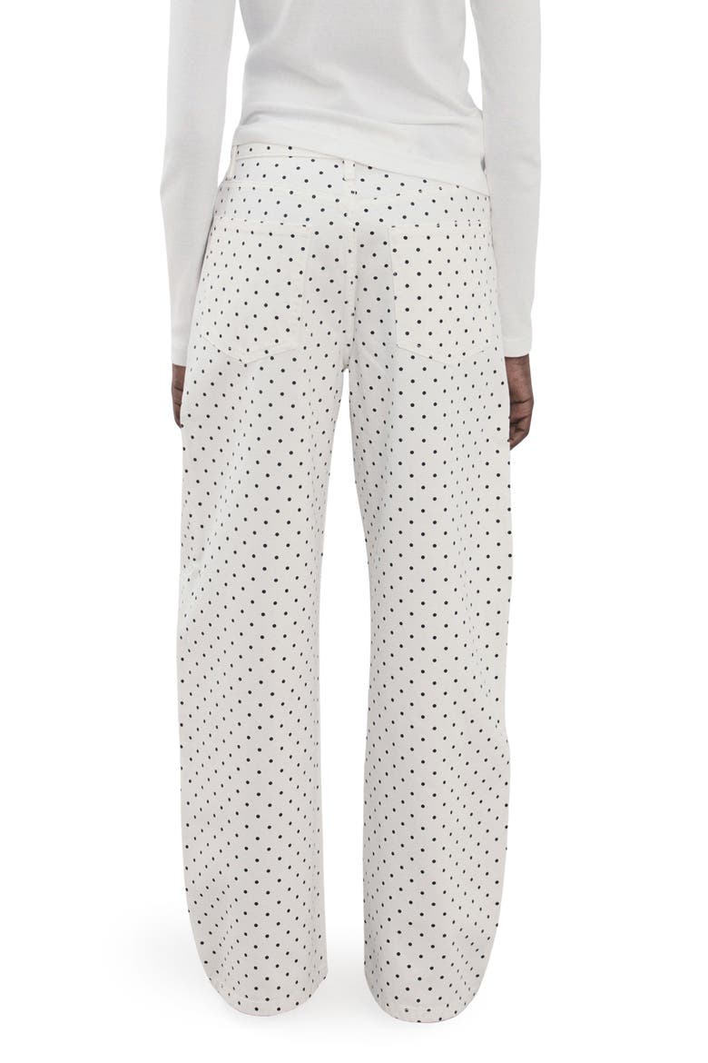Dot Balloon Jeans, Alternate, color, WHITE