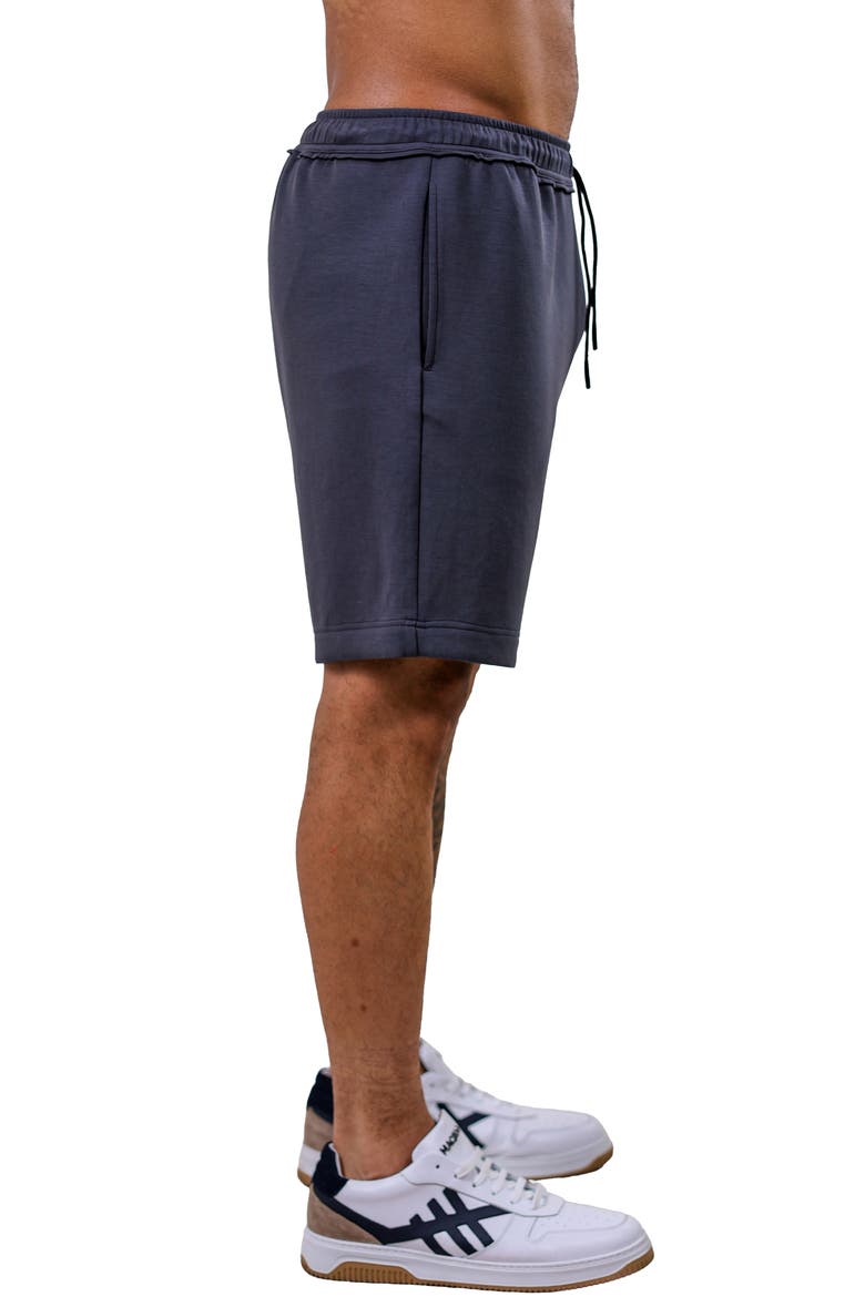 Marthyr Elastic Waist Shorts, Alternate, color, GREY
