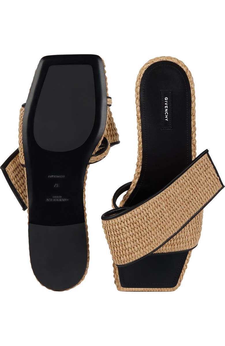 Givenchy Twisted Ribbon Sandal, Alternate, color, Natural