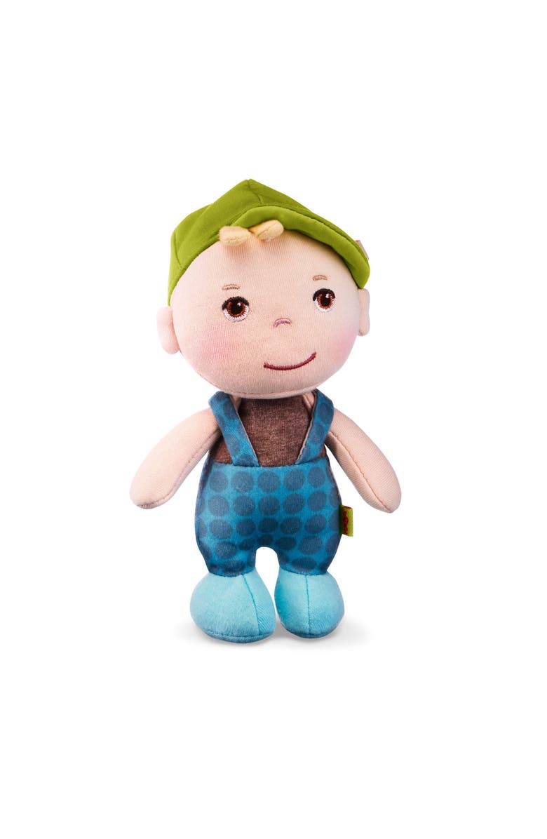 HABA Mini Soft Doll Matteo - Tiny 6" First Baby Boy Doll from Birth and Up, Main, color, Multi