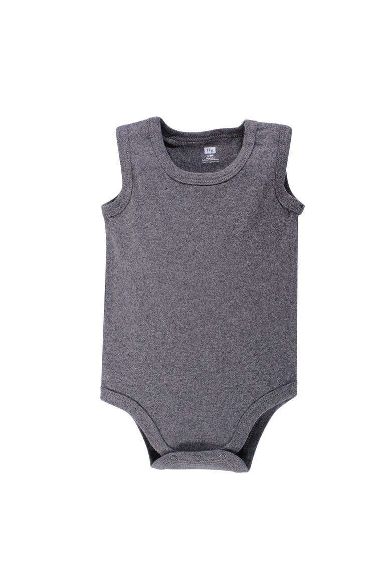 Soft Cotton Unisex Tank Style Bodysuit, Alternate, color, Heather Gray