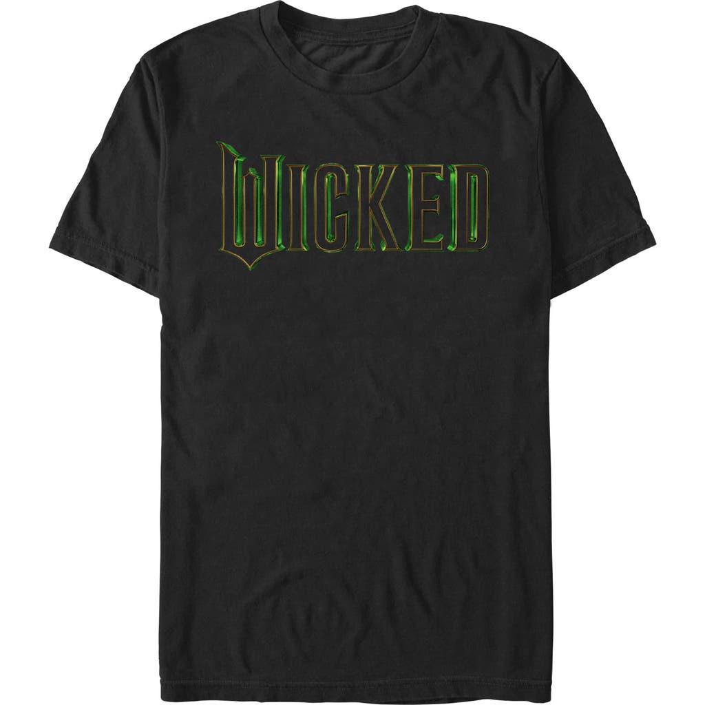 Men's Wicked Official Logo  Graphic T-Shirt in Black Classic Logo  product