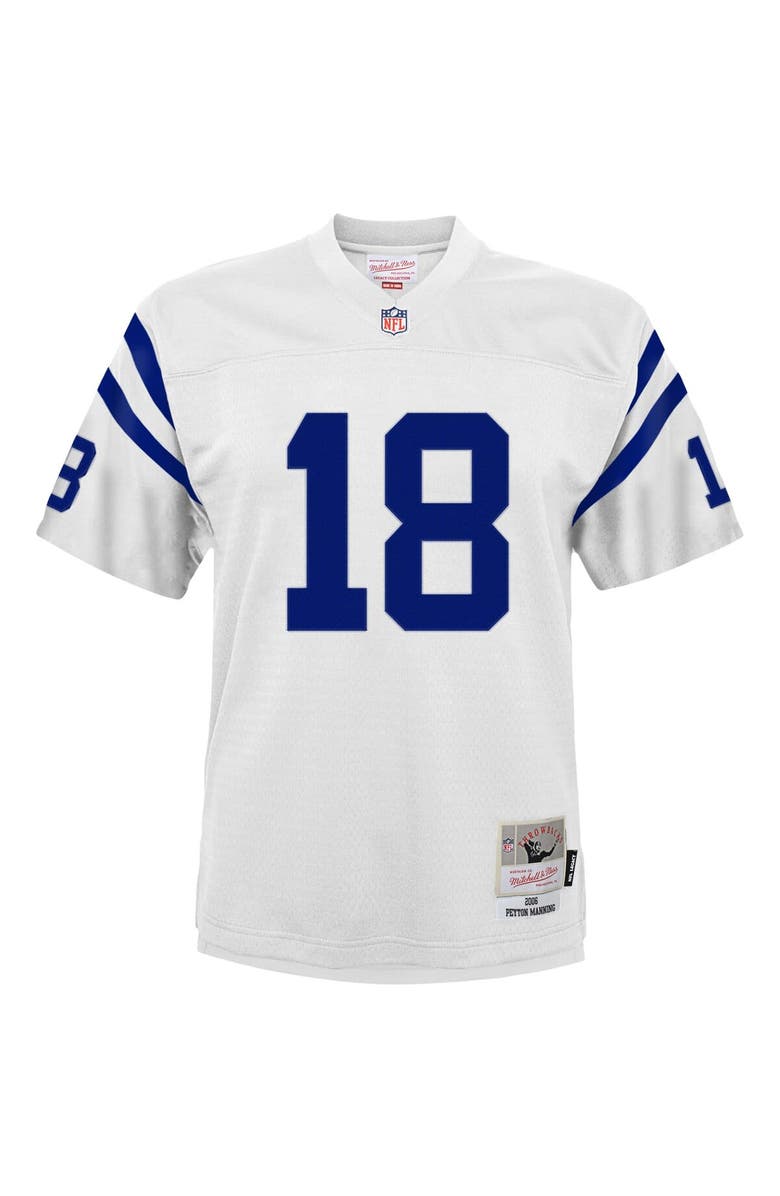 Mitchell & Ness Youth Mitchell & Ness Peyton Manning White Indianapolis Colts 2006 Retired Player Legacy Jersey, Alternate, color, 