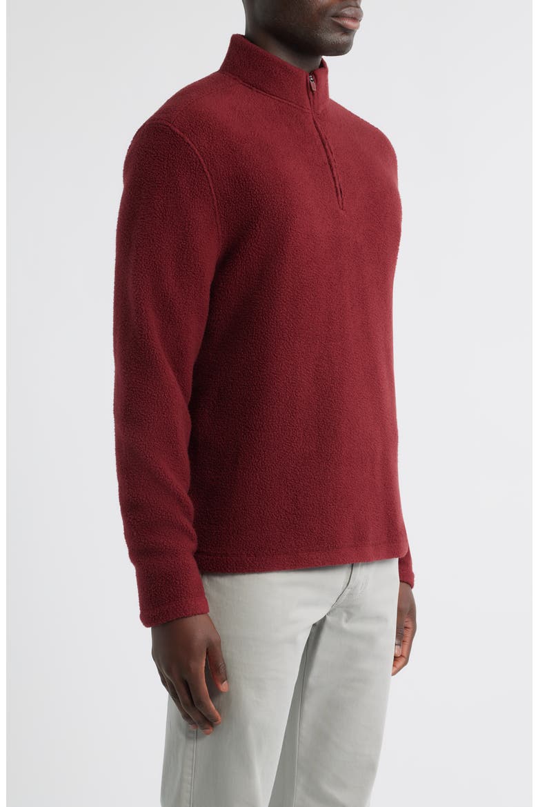 Dion Fleece Half Zip Pullover, Alternate, color, PINOT