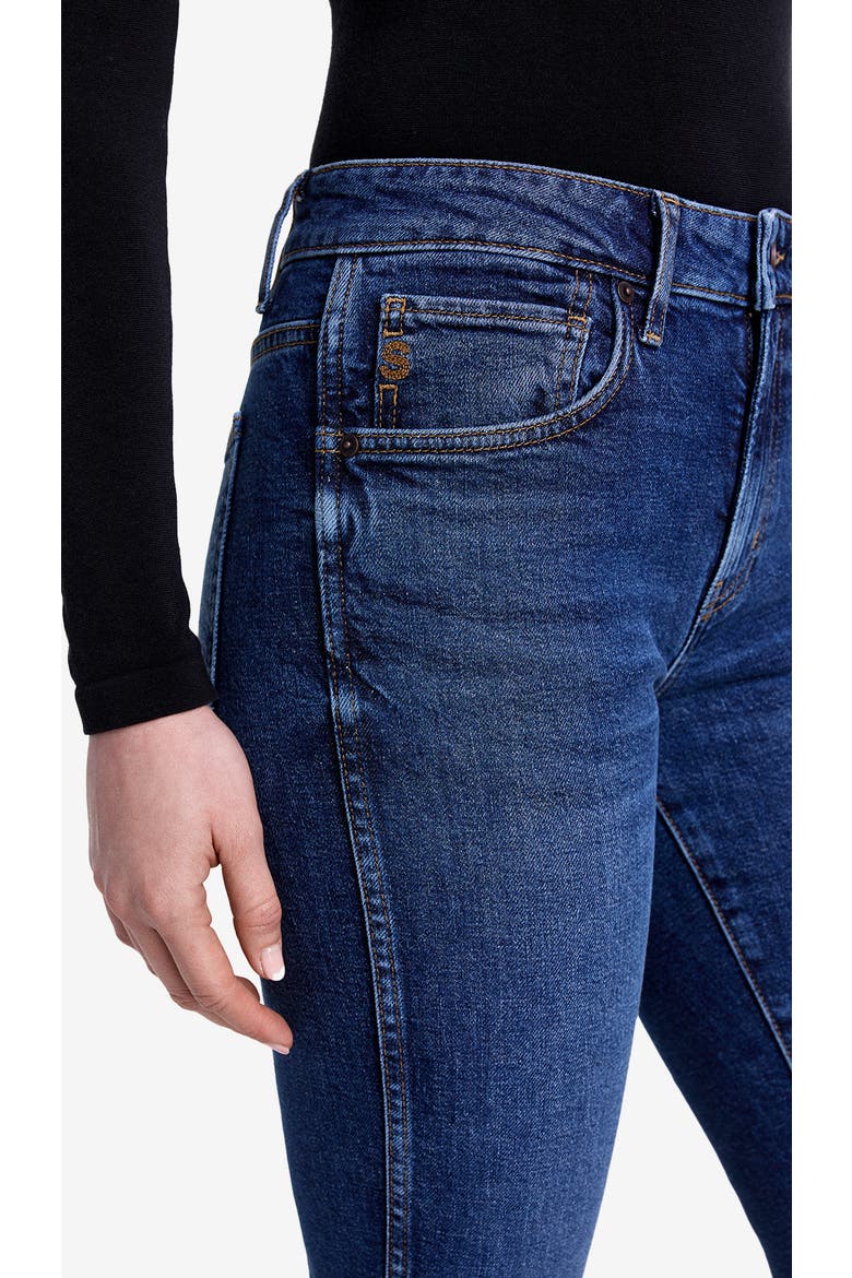 Wren Stretch Mid Rise Crop Straight Jean, Alternate, color, Vintage Mid Blue