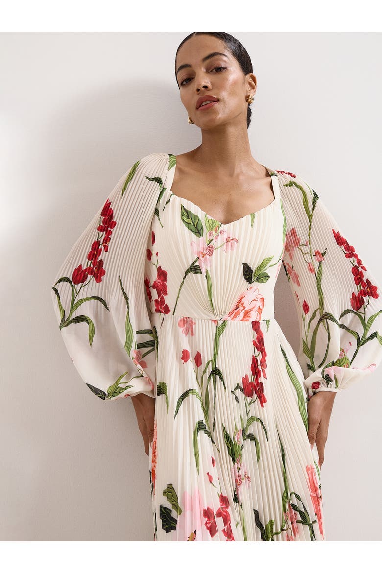 Reanna Floral Maxi, Alternate, color, Ivory
